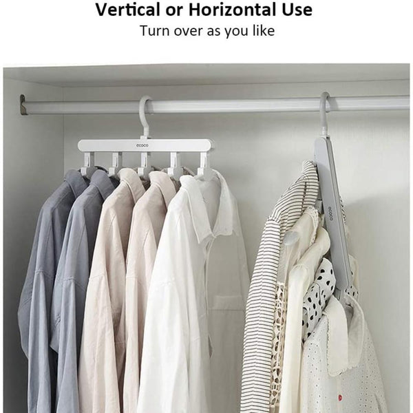 Ecoco Magic Hanger Space Saving Multifunctional Clothes Coat Dryer Laundry Drying Rack Airer Horse Grey Clothes Airers