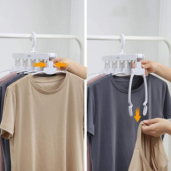 Ecoco Magic Hanger Space Saving Multifunctional Clothes Coat Dryer Laundry Drying Rack Airer Horse Grey Clothes Airers
