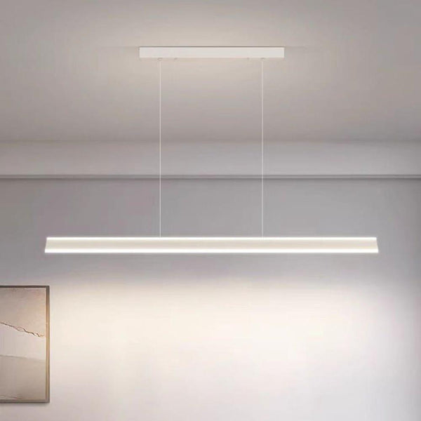 Modern Minimalist Trapezoid Pendant Light Led Bar White Chandeliers & Ceiling Fixtures