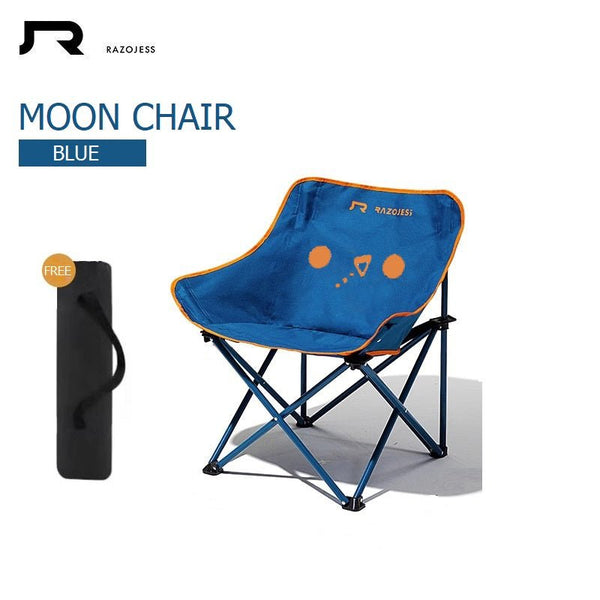 Razojess Moon Chair For Outdoor Camping Fishing Picnic Blue Camping Chairs