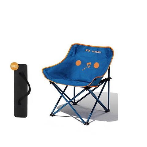 Razojess Moon Chair For Outdoor Camping Fishing Picnic Blue Camping Chairs