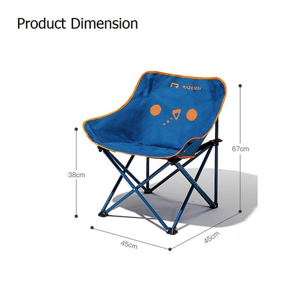 Razojess Moon Chair For Outdoor Camping Fishing Picnic Blue Camping Chairs