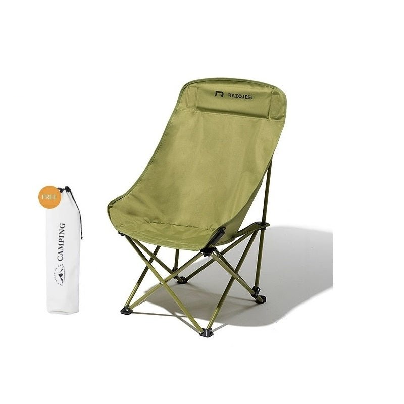 Razojess Enlarged Moon Chair For Outdoor Camping Fishing Picnic Green Camping Chairs