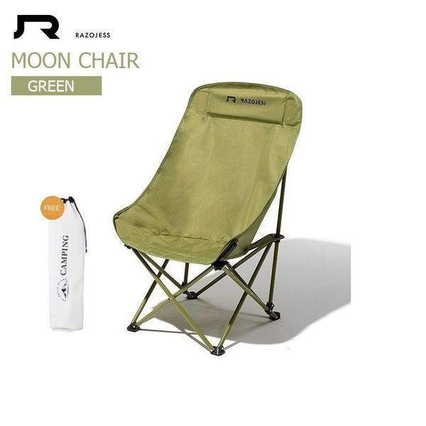 Razojess Enlarged Moon Chair For Outdoor Camping Fishing Picnic Green Camping Chairs