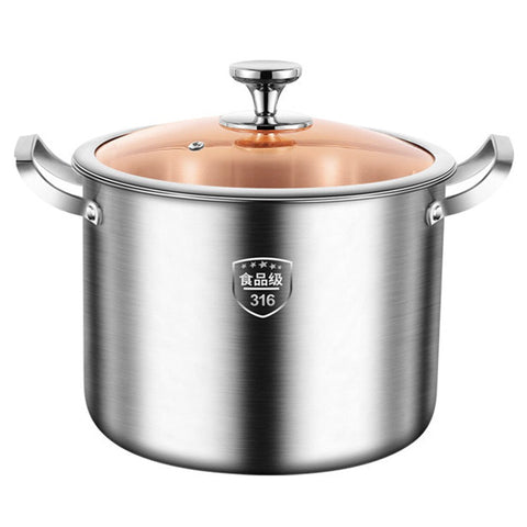 316 Stainless Steel 2.5Mm Thick Soup Pot 28Cm Inner Diameter Healthy Cooking Saucepans & Stockpots