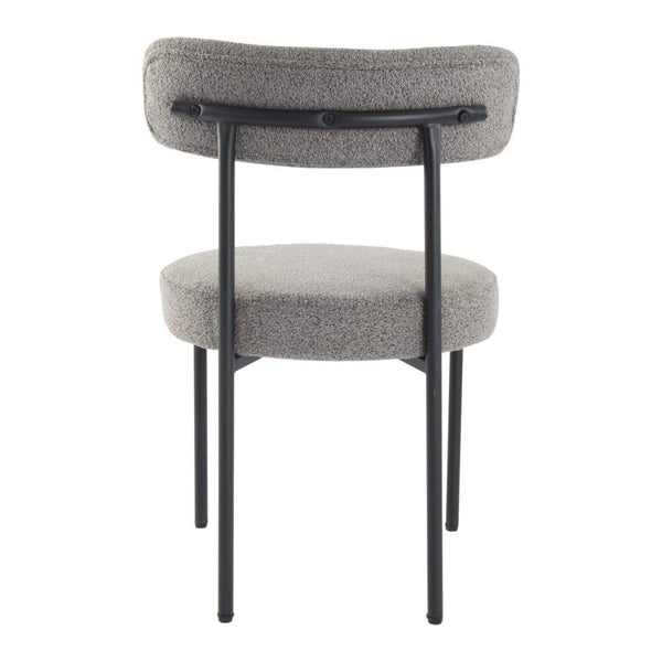 Elsa Slate Grey Boucle (Set Of 2) Mid Century Modern Dining Chairs