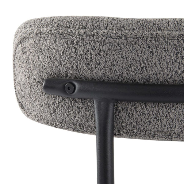 Elsa Slate Grey Boucle (Set Of 2) Mid Century Modern Dining Chairs