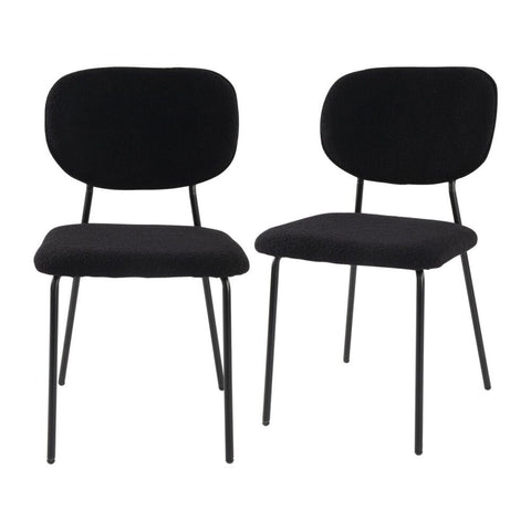 Charcoal Charm Armless Furniture For Home And Garden Dining Chairs