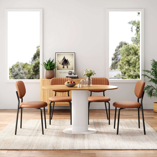 Tan Temptation Chair Duo Furniture Set Chairs