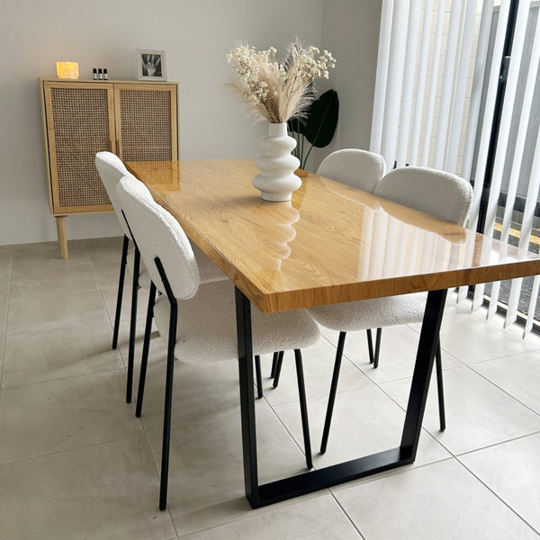Venice Rectangular Dining Table 170Cm Natural Dining Tables
