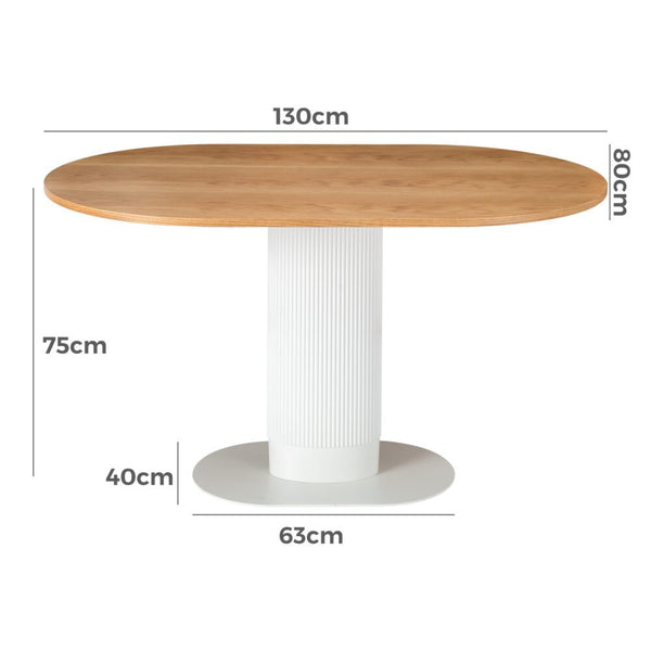 Dreamo Clara Gather Round Oval Dining Table Dining Tables