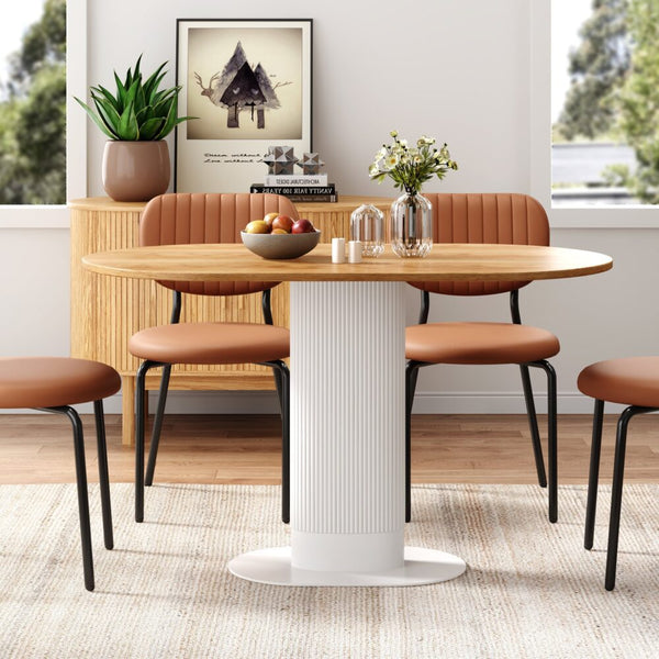 Dreamo Clara Gather Round Oval Dining Table Dining Tables