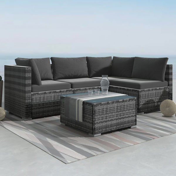 Dreamo Outdoor Modular Lounge Sofa Bondi Grey Sofas Armchairs & Couches