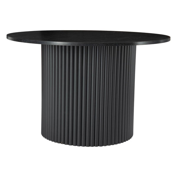 Dreamo Luxe Black Ribbed Texture Coffee Table Coffee Tables