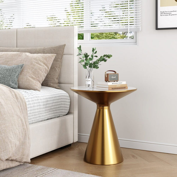 Golden Halo Round Side Table Side Tables