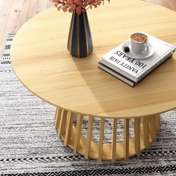 Dreamo Palmer Coastal Haven Natural Coffee Table Coffee Tables