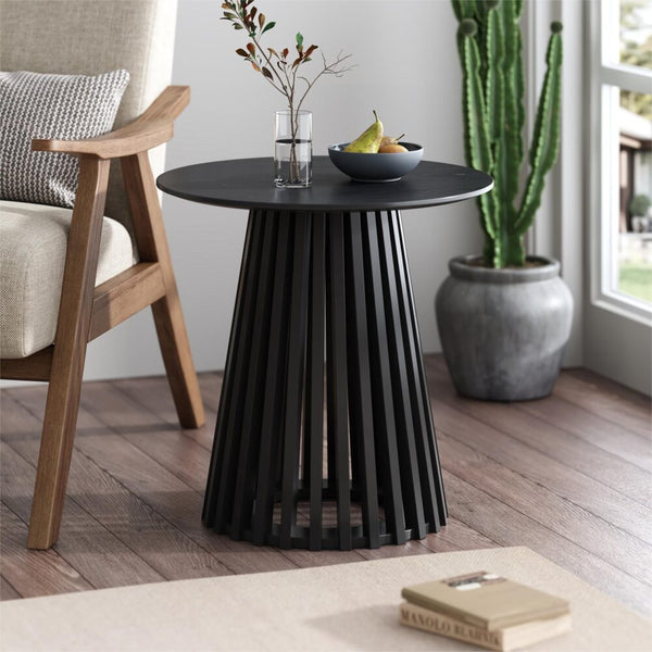 Palmer Charcoal Chic Side Table Side Tables