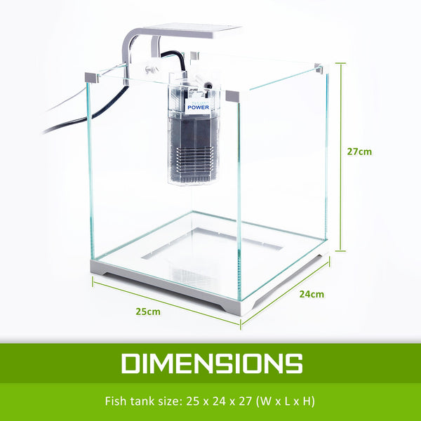 Aquarium Starfire Glass Fish Tank Set With Filter Pump For Pet Supplies Filters