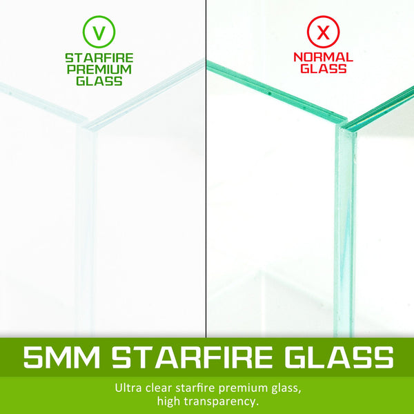 Aquarium Starfire Glass Fish Tank Set With Filter Pump For Filters