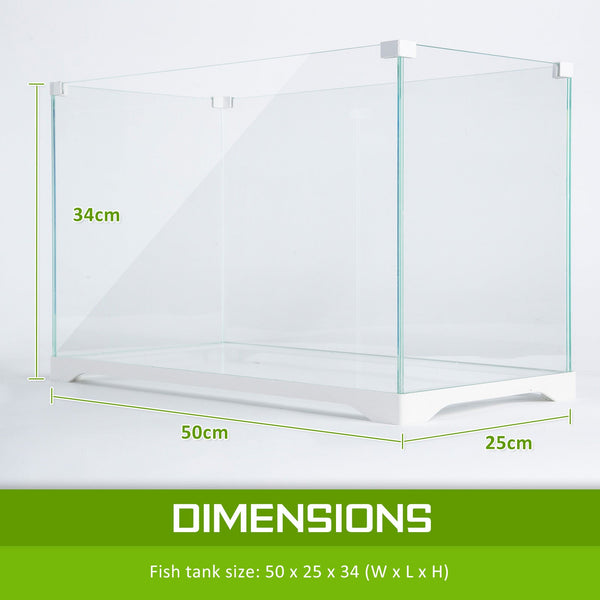 Aquarium Starfire Glass Fish Tank Set With Filter Pump For Filters