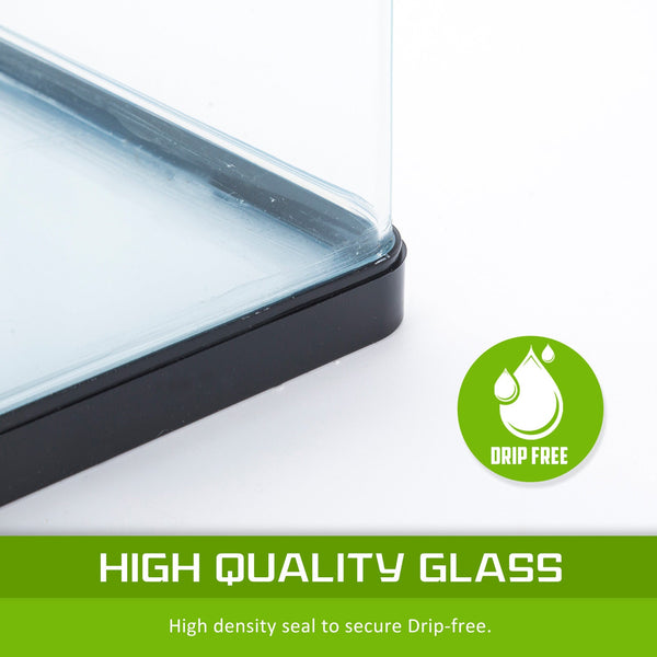 Aquarium Curved Glass Rgb Led Fish Tank Set Filter Pump 52L Filters