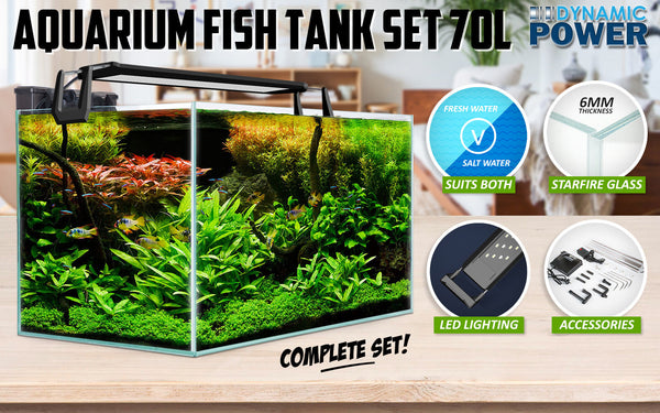 Aquarium Starfire Glass Fish Tank Set With Filter Pump For Filters