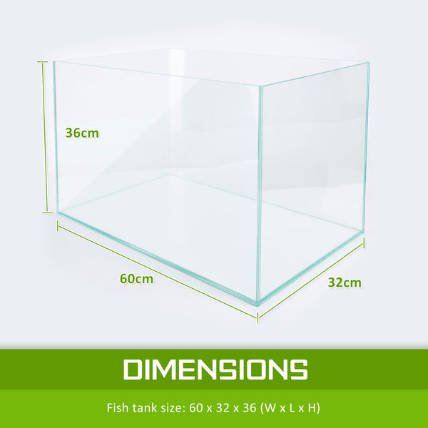 Aquarium Starfire Glass Fish Tank Set With Filter Pump For Filters