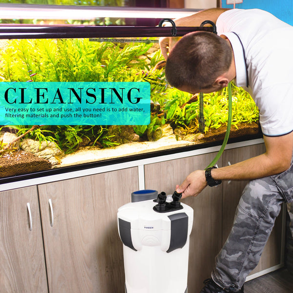 Aquarium Uv Light External Canister Filter With Media Kit For Fish Tanks Filters