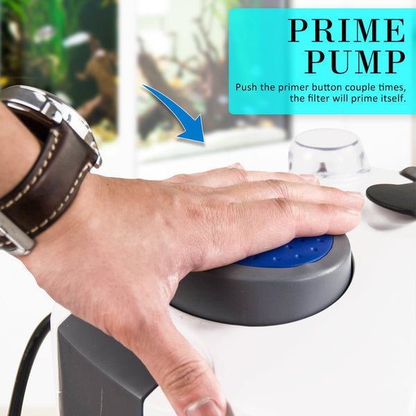 Aquarium Uv Light External Canister Filter With Media Kit For Fish Tanks Filters