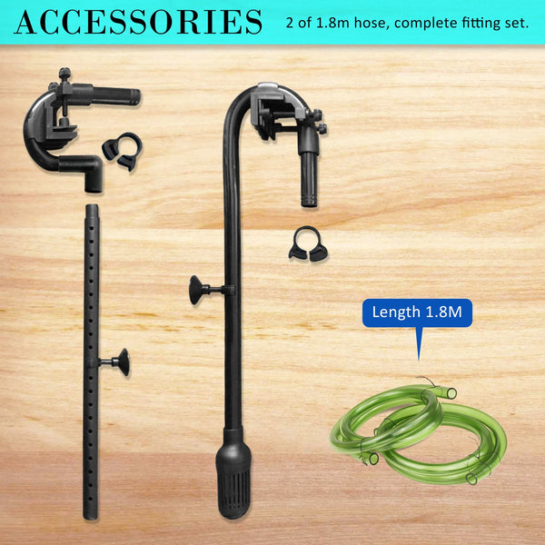 Aquarium Uv Light External Canister Filter With Media Kit For Fish Tanks Filters