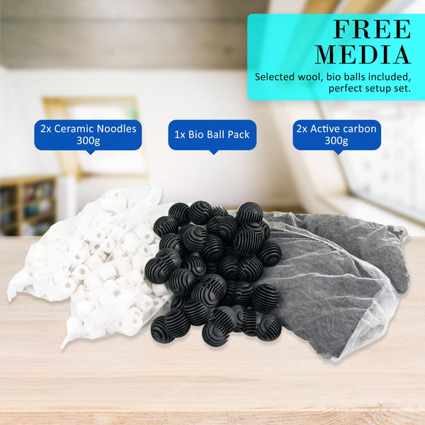 Aquarium Uv Light External Canister Filter With Media Kit For Fish Tanks Filters