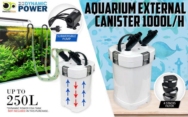 Aquarium External Canister Filter For Fish Tanks Pet Supplies Filters