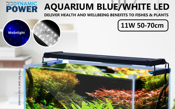 11W Aquarium Blue White Led Light For Tank 50 70Cm Lights