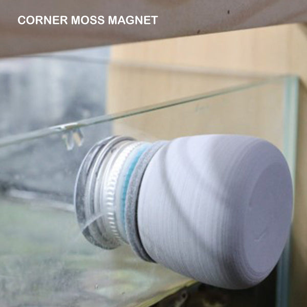 Fish Tank Corner Moss Mag Net Scraper Glass Algae Cleaner Netic Scrubber Grey Cleaning & Maintenance