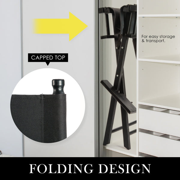 Director Folding Tall Chair 76Cm Dark Humour Furniture Chairs