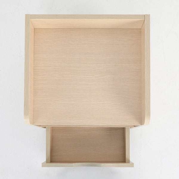 Bedside Tables La Bella Bedside Table Side Storage Cabinet Nightstand Bedroom 1 Drawer 2 Shelf Lark Oak