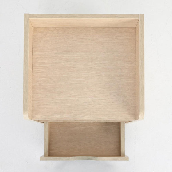 Bedside Tables La Bella 2X Bedside Table Side Storage Cabinet Nightstand Bedroom 1 Drawer Shelf Lark Oak