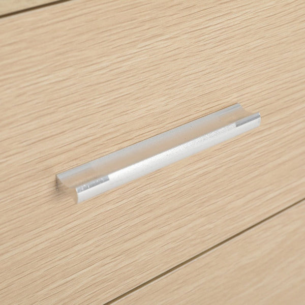 La Bella Bedside Table Side Storage Cabinet Nightstand Bedroom 2 Drawer 1 Shelf Zuri Oak Bedside Tables