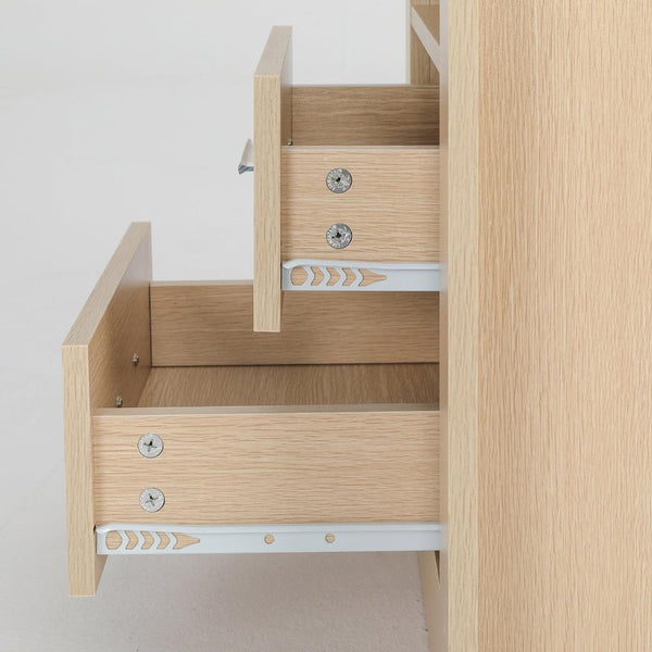 La Bella 2X Bedside Table Side Storage Cabinet Nightstand Bedroom Drawer 1 Shelf Zuri Oak Bedside Tables