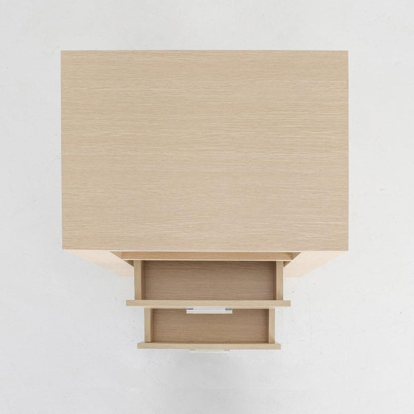 Bedside Tables La Bella 2X Bedside Table Side Storage Cabinet Nightstand Bedroom Drawer 1 Shelf Zuri Oak