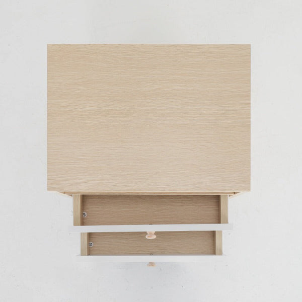 Bedside Tables La Bella Bedside Table Side Storage Cabinet Nightstand Bedroom 2 Drawer Anya Oak