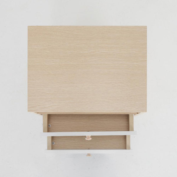 Bedside Tables La Bella 2X Bedside Table Side Storage Cabinet Nightstand Bedroom Drawer Anya Oak