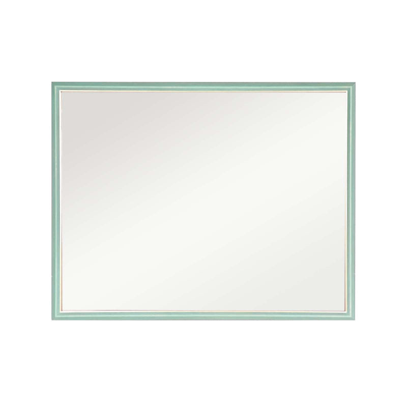 Wall Mirror Rectangular Frame Bathroom 70X90cm Turquoise Mirrors