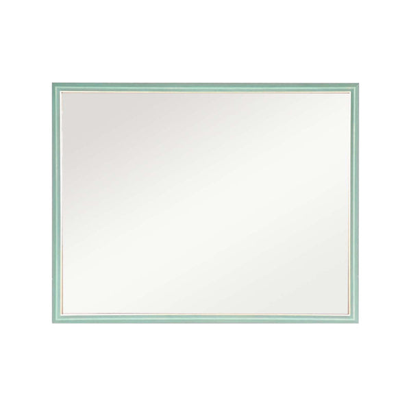 Wall Mirror Rectangular Frame Bathroom 70X90cm Turquoise Mirrors