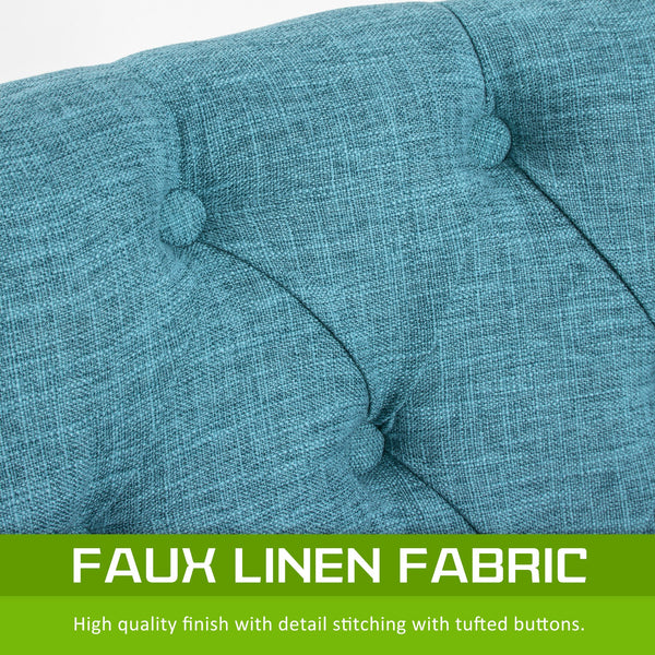 French Provincial Dining Chair Oak Leg Amour Blue Dining Chairs