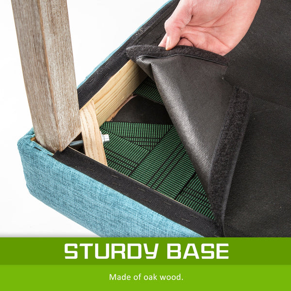 French Provincial Dining Chair Oak Leg Amour Blue Dining Chairs