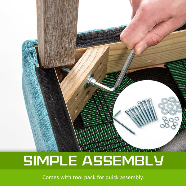 French Provincial Dining Chair Oak Leg Amour Blue Dining Chairs