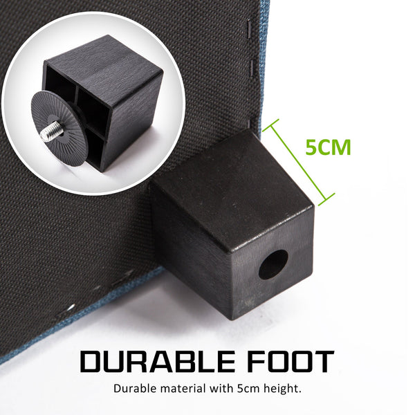 Storage Ottoman Stool Dark Blue Fabric Furniture For Home And Garden Ottomans Footstools & Poufs