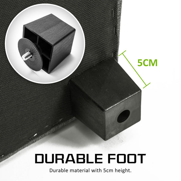 Storage Ottoman Stool Fabric Dark Grey Furniture For Home And Garden Ottomans Footstools & Poufs