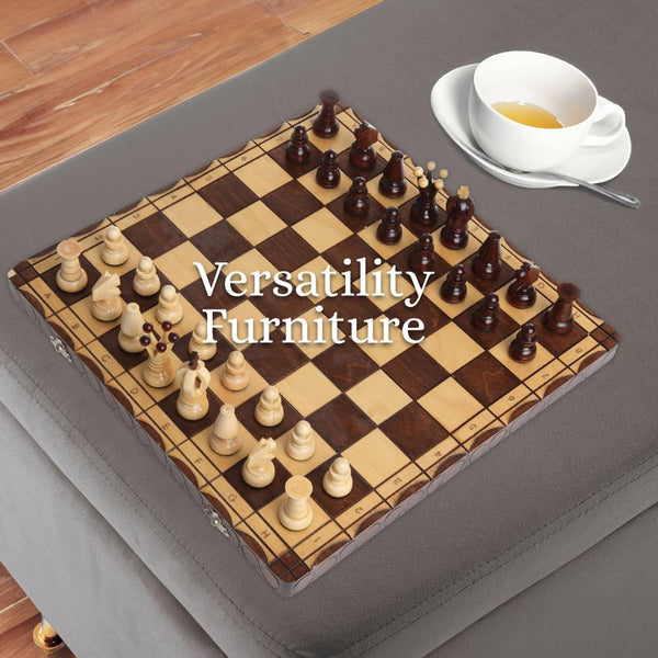 La Bella Storage Stool Bench Seat 110Cm Velvet Grey Ottomans Footstools & Poufs